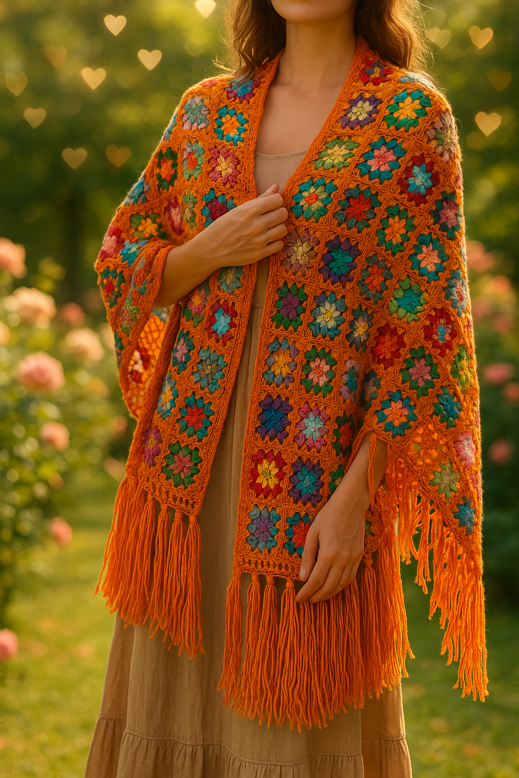 Xale Mandala Gregga – Crochê & Cores com Alma