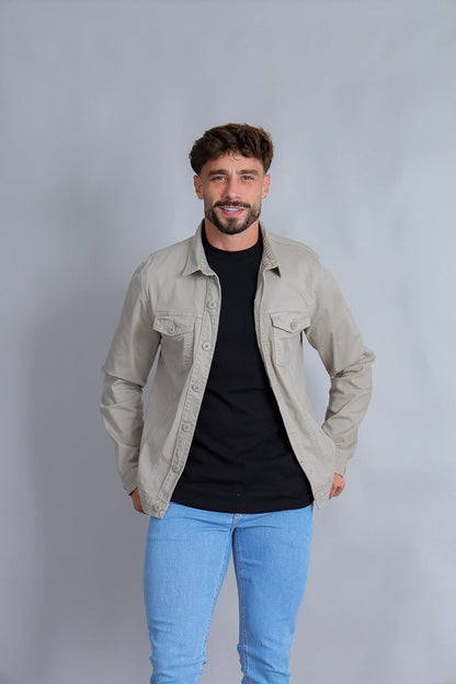 JAQUETA SARJA 211 CINZA P