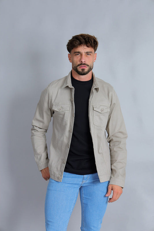 JAQUETA SARJA 211 CINZA P