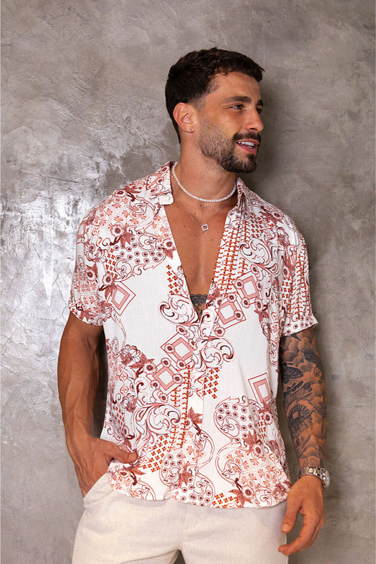 CAMISA BILBAO MANGA CURTA ESTAMPA
