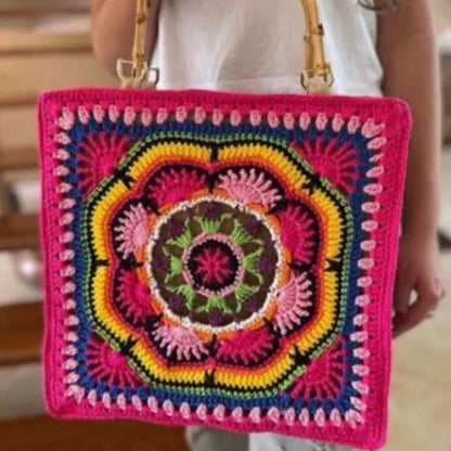 Bolsa Crochê Mosaico