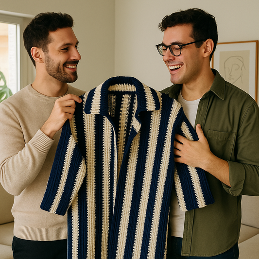 Casaco Horizonte Gregga – Crochê Masculino com Alma