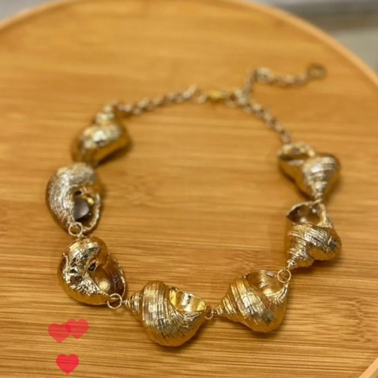 Choker de Caracol Dourada