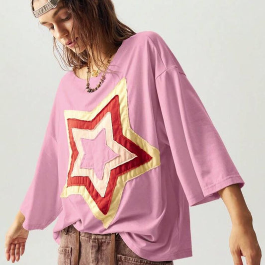 Camiseta manga curta estrela