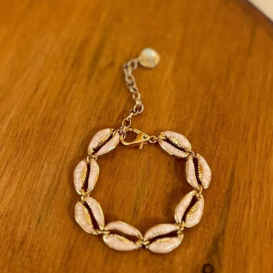 Pulseira Búzios Dourada