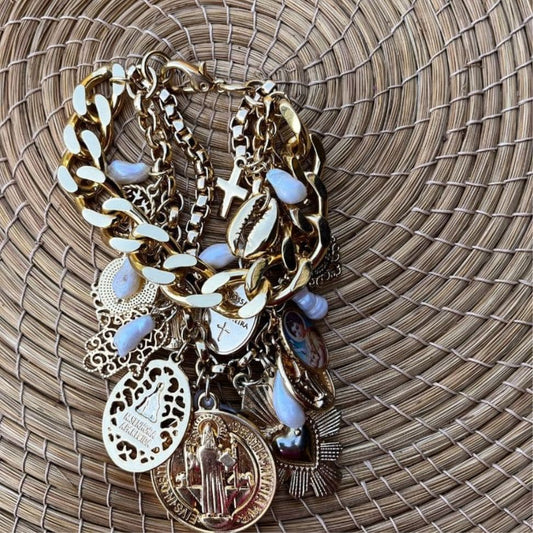 Pulseira Correntaria Medalhas